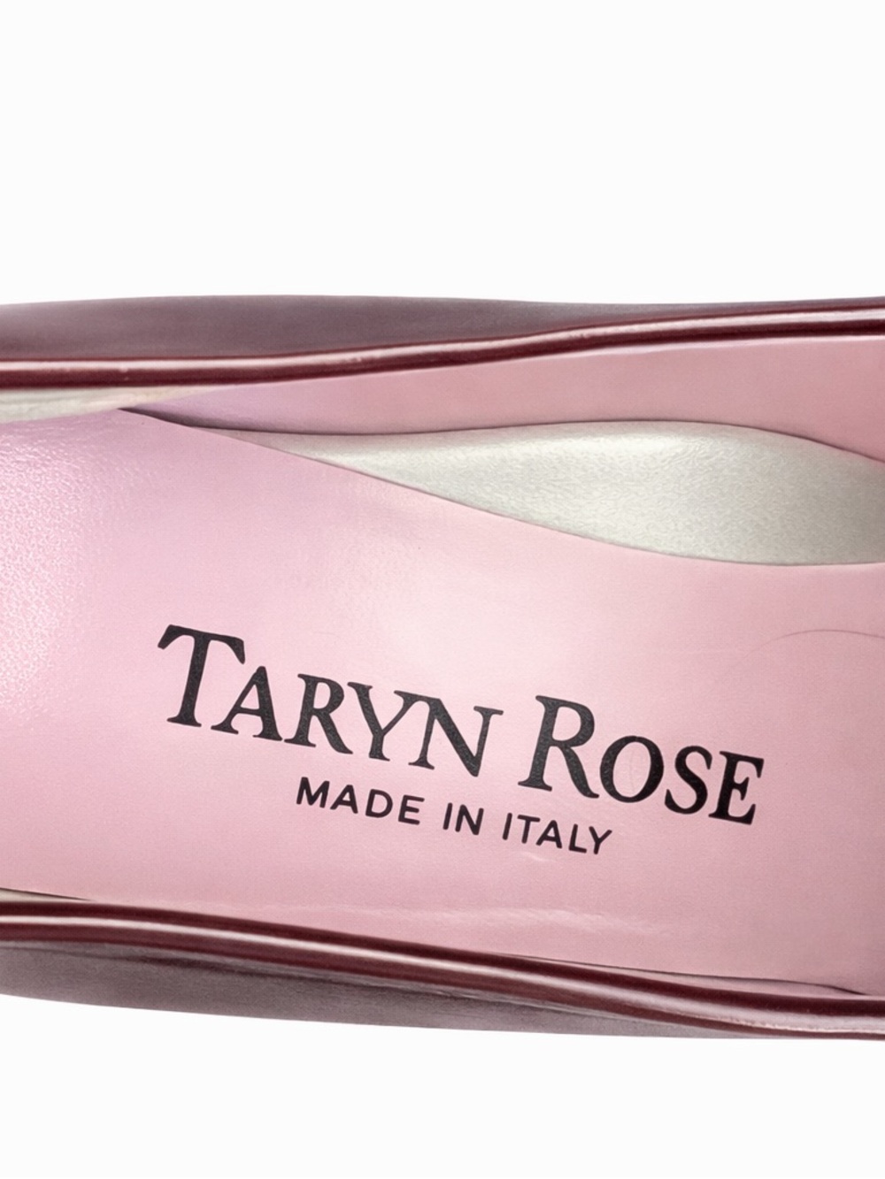 Taryn Rose Leather Loafers Brown Burgundy Square Toe IT 37/US 7 Dark Academia - Picture 5 of 5